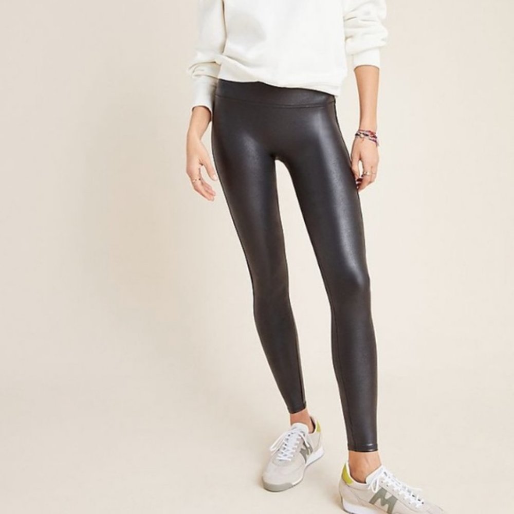 Spanx Faux Leather Legging Medium Black